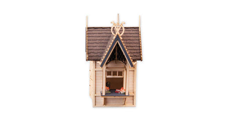 Souvenir Stand - Laser-Cut Kit -- 1-1/16 x 1-1/16 x 2-1/4"  2.7 x 2.7 x 5.8cm-2