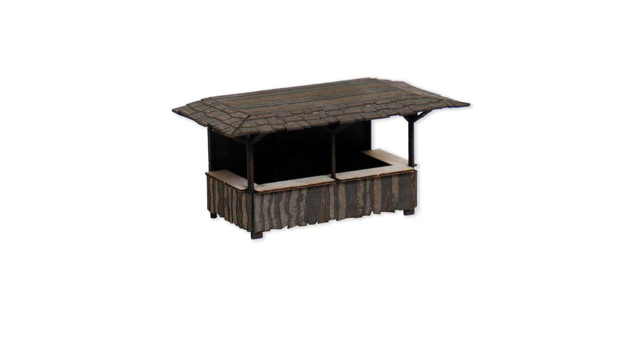 Middle Ages Stand - Laser-Cut Kit -- 2-9/16 x 1-1/4 x 1-1/4"  6.5 x 3.2 x 3.2cm-2