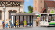 Bus Stop - Laser-Cut Minis -- Laser-Cut Kit - 2-11/16 x 1-1/8 x 1-1/4" 6.8 x 2.8 x 3.3cm-1