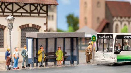 Bus Stop - Laser-Cut Minis -- Laser-Cut Kit - 2-11/16 x 1-1/8 x 1-1/4" 6.8 x 2.8 x 3.3cm-1