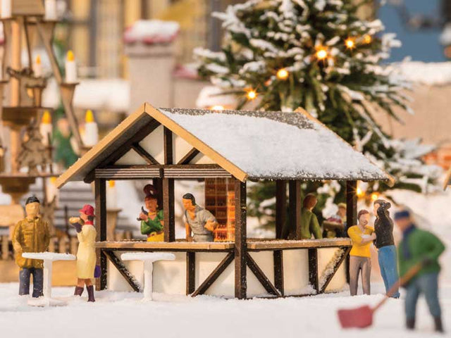 Christmas Market Mulled Wine Stand -- Laser-Cut Wood Kit