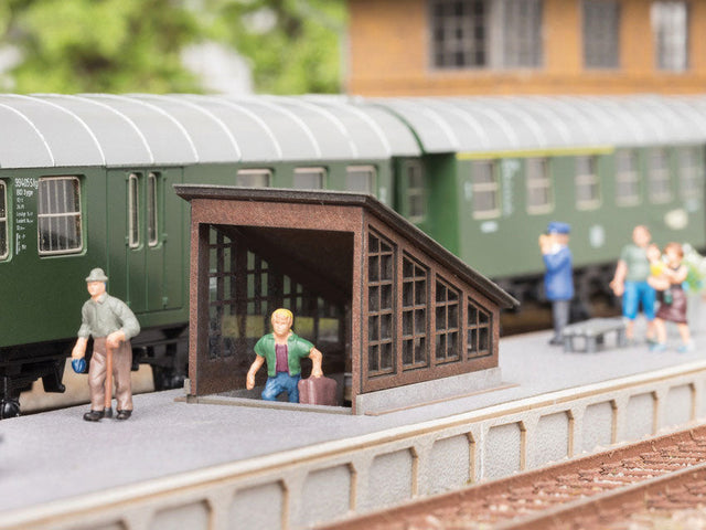 Station Platform Stairway/Underpass -- Kit - 1 x 9/16 x 9/16"  2.5 x 1.5 x 1.4cm