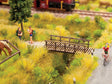 Small Foot Bridge -- Laser-Cut Wood Kit - 1-1/4 x 1/5 x 5/16"  3.3 x 1.2 x .8cm