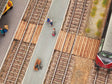 Level Platform/Pedestrian/Baggage Cart Crossing -- Laser-Cut Wood Kit
