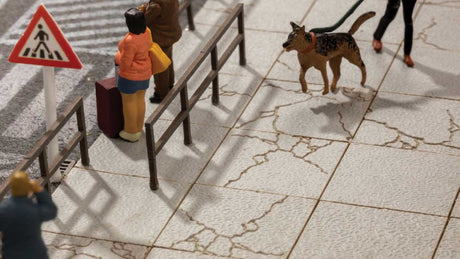 Large Concrete Slabs/Sidewalks - Laser-Cut Kit -- 1/2 x 1/2"  1.3 x 1.3cm pkg(45)