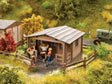Allotment Garden House -- Laser-Cut Kit - 1-1/8 x 1-1/8 x 3/4"  2.9 x 2.8 x 1.8cm