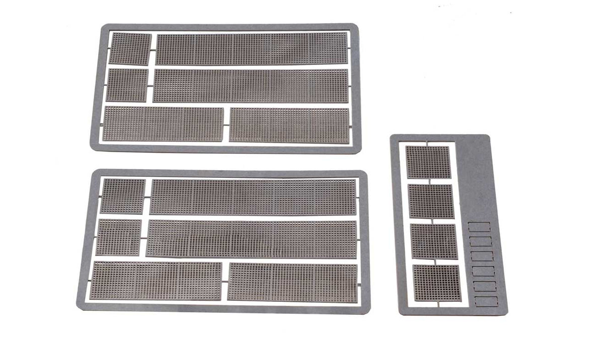 Step Grate/Railway Worker Pedestrian Crossing -- Laser-Cut Kit - Gray 6-1/8 x 5/16"  15.5 x .8cm-1