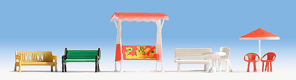 Garden Furniture -- Hammock, Sunshade, Cast-Iron Table & Chair, Benches, Terrace Chairs