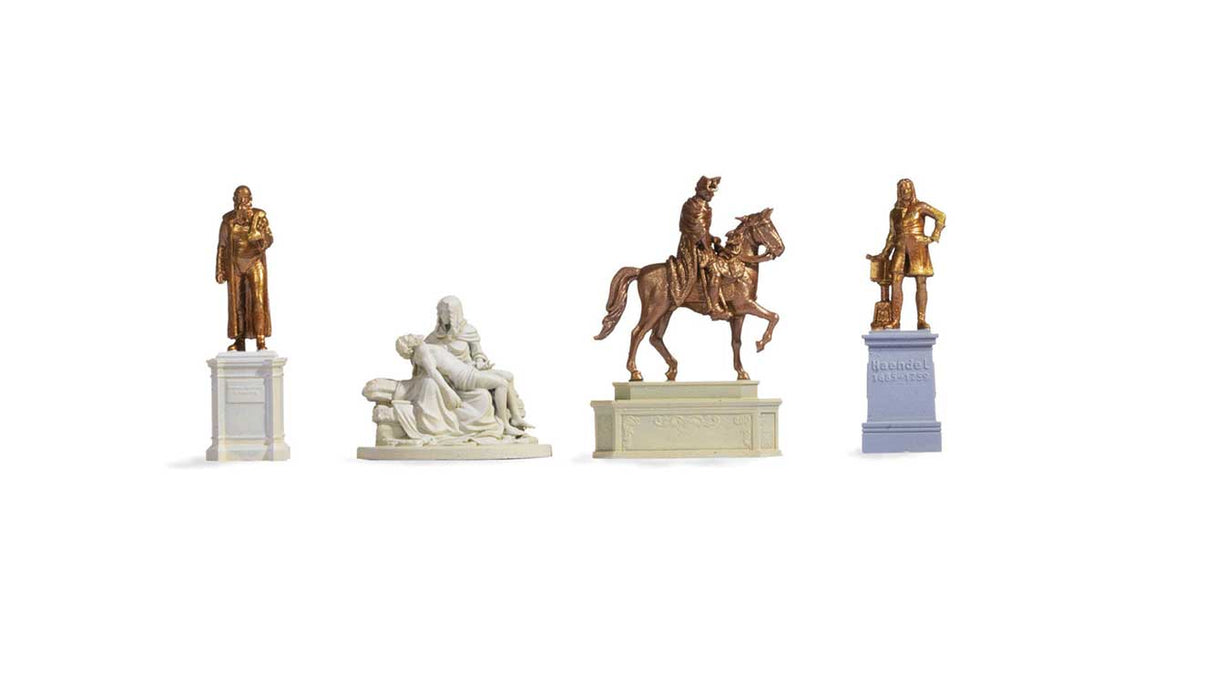 Statues/Monuments -- 1 Each: Johannes Gutenberg, Pieta, Frederick the Great, Georg Friedrich Hand-2