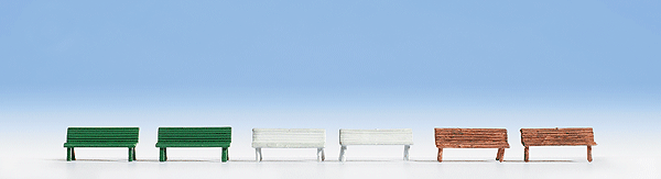 Scenic Accessory Sets -- Benches pkg(6)