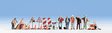 Construction Workers & Details -- 6 Figures & Accessories