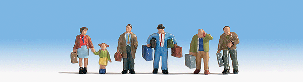 Travelers w/Luggage -- Set #2 pkg(6)