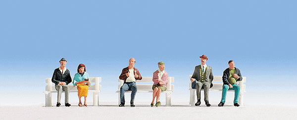 Seated Passengers w/Legs -- pkg(6)
