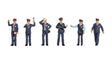 French Railway Officials  -- pkg(6)