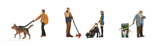 People with Dogs -- 4 of Each & 1 Garbage Can-2
