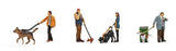 People with Dogs -- 4 of Each & 1 Garbage Can-2