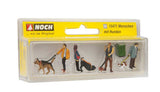 People with Dogs -- 4 of Each & 1 Garbage Can-3