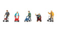 Senior Citizens with Walkers -- pkg(5)