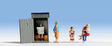 Toilet Stories -- Figures & Outhouse pkg(5)