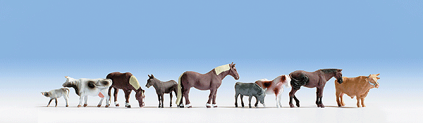Large Farm Animal Set -- pkg(9)