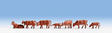 Alpine Cattle Drive -- 3 Figures, 3 Cows-1