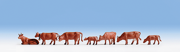 Alpine Cattle Drive -- 3 Figures, 3 Cows-1