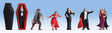 Vampires -- 7 Figures with Coffin