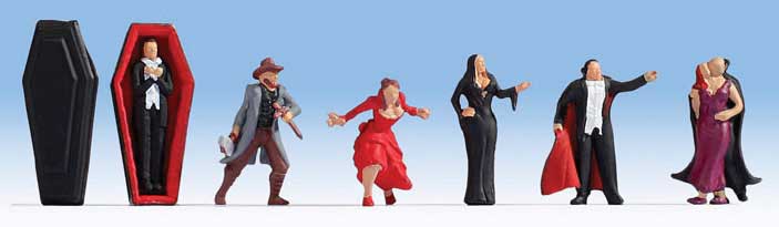 Vampires -- 7 Figures with Coffin
