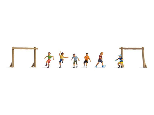 Children on the Soccer Field -- 6 Children, 2 Goals-1