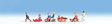 Children in the Snow -- 6 Kids, 4 Sleds & Snowman