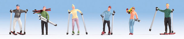 Recreation & Sports -- Skiers pkg(6) (Two Female, Four Male)