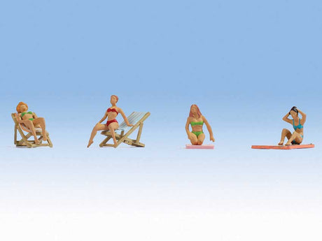 Recreation & Sports -- Sunbathing Women with Accessories pkg(4)