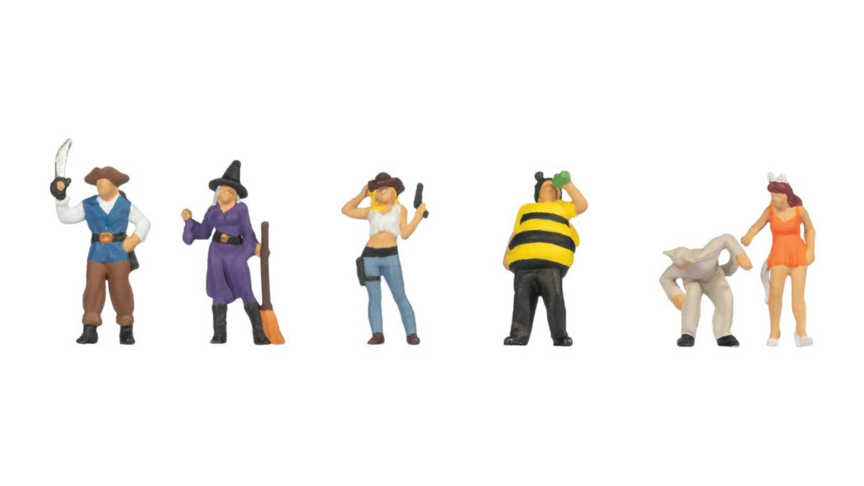 Carnival People in Costumes -- pkg(6)
