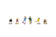 Recreation & Sports -- Skateboarders pkg(6)