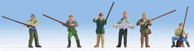 Recreation & Sports -- Angler Fishermen pkg(6)