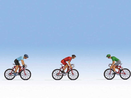 Bicycle Racers -- 3 Riders and 3 Bikes