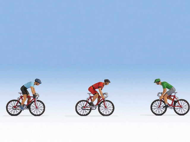 Bicycle Racers -- 3 Riders and 3 Bikes