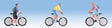Recreation & Sports -- Mountain Bikers w/Bikes pkg(3)