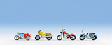 Cyclists -- Farmer, Postal Carrier, Chimney Sweep, 3 Bikes, Trailer-1