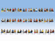 Sitting Passengers Mega Set -- pkg(60)