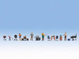 Barbecue Party with Accessories -- 4 Figures, Various Grills, Tables, Chairs