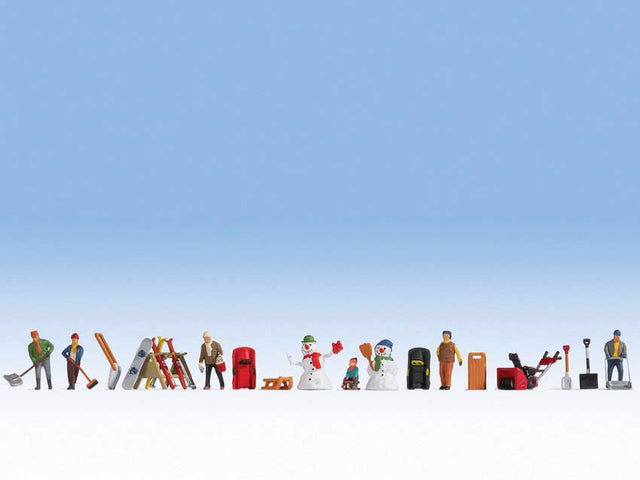 Winter's Day with Accessories -- 6 Figures, Winter Accessories