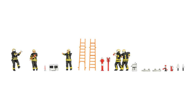 Fire Department/Brigade Operation -- 6 Figures & Accessories-1
