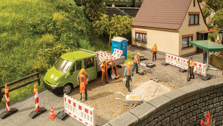 Road Construction/Works -- 6 Figures, Barricades, Tools