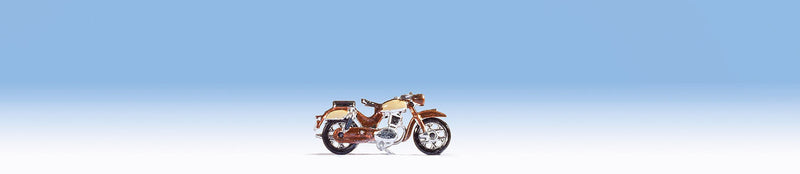 NSU Supermax Motorcycle - Assembled -- Brown, Cream