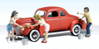 German Post #3 - Tiny Scenes -- Figure and Cart