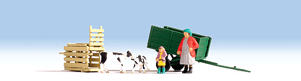 Trailer w/Figures -- Calf Transport