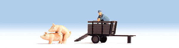 Trailer w/Figures -- Pig Transport