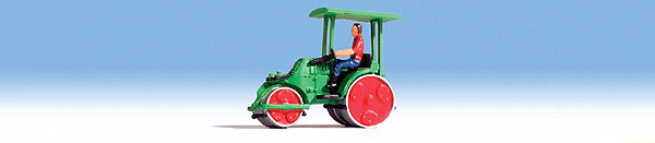 Zettelmeyer Road Roller - Assembled -- Green, Red