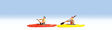 Boat w/Figures -- Kayaks pkg(2)